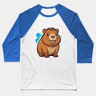 Funny Capybara Baseball T-Shirt